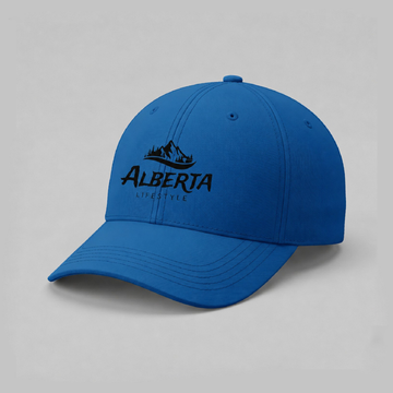 Alberta Lifestyle Structured Hat – Royal Blue With Black