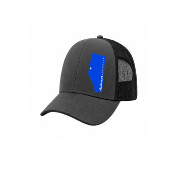 Alberta Silhouette Trucker Hat – Grey