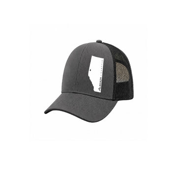 Alberta Silhouette Trucker Hat – Grey