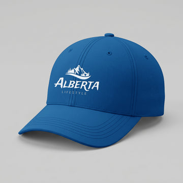 Alberta Lifestyle Structured Hat – Royal Blue With White