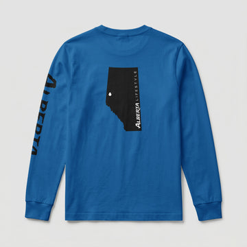 Alberta Lifestyle Long Sleeve – Royal Blue Back